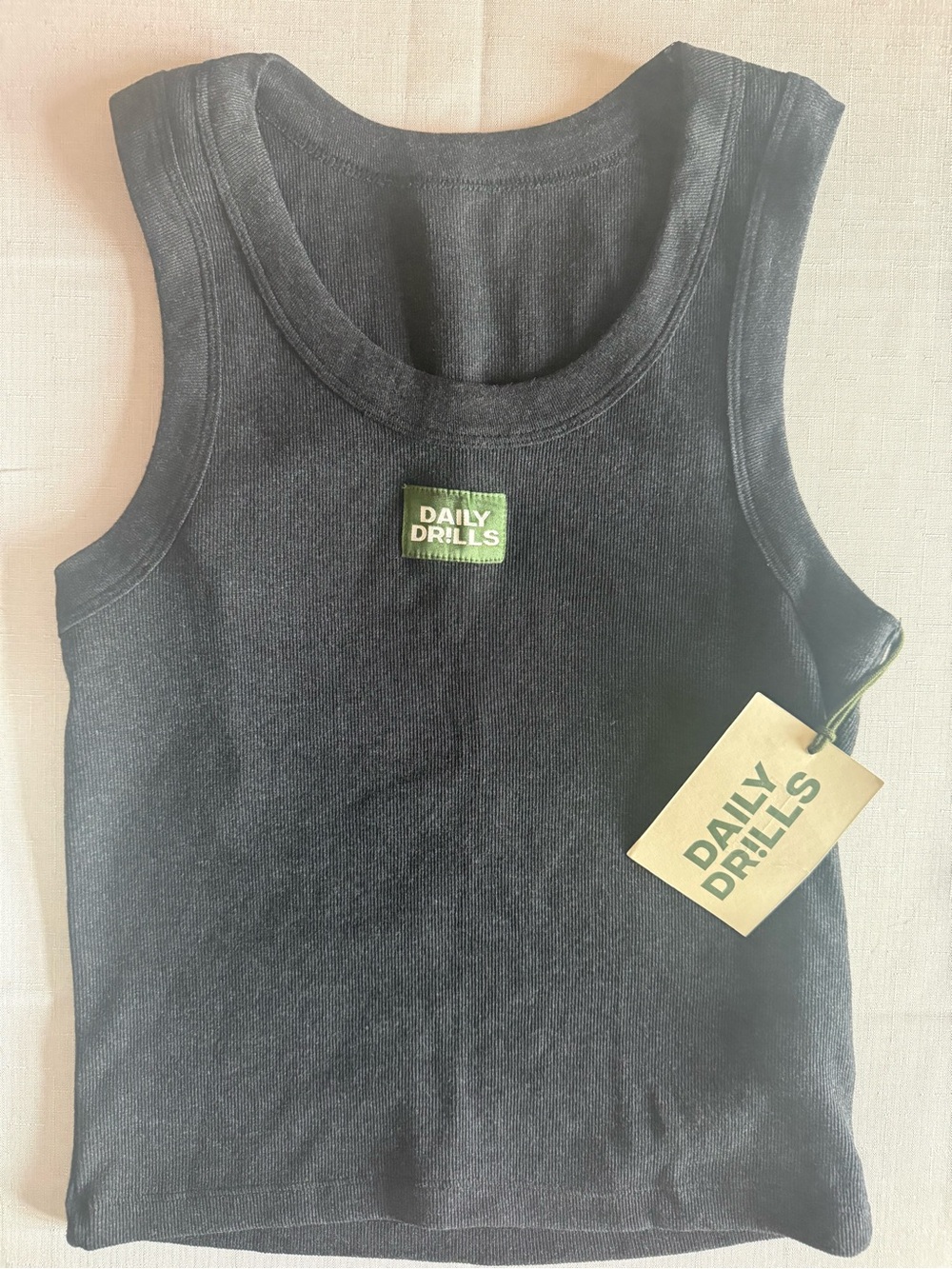Daily Drills Charcoal Tank Top- NWT